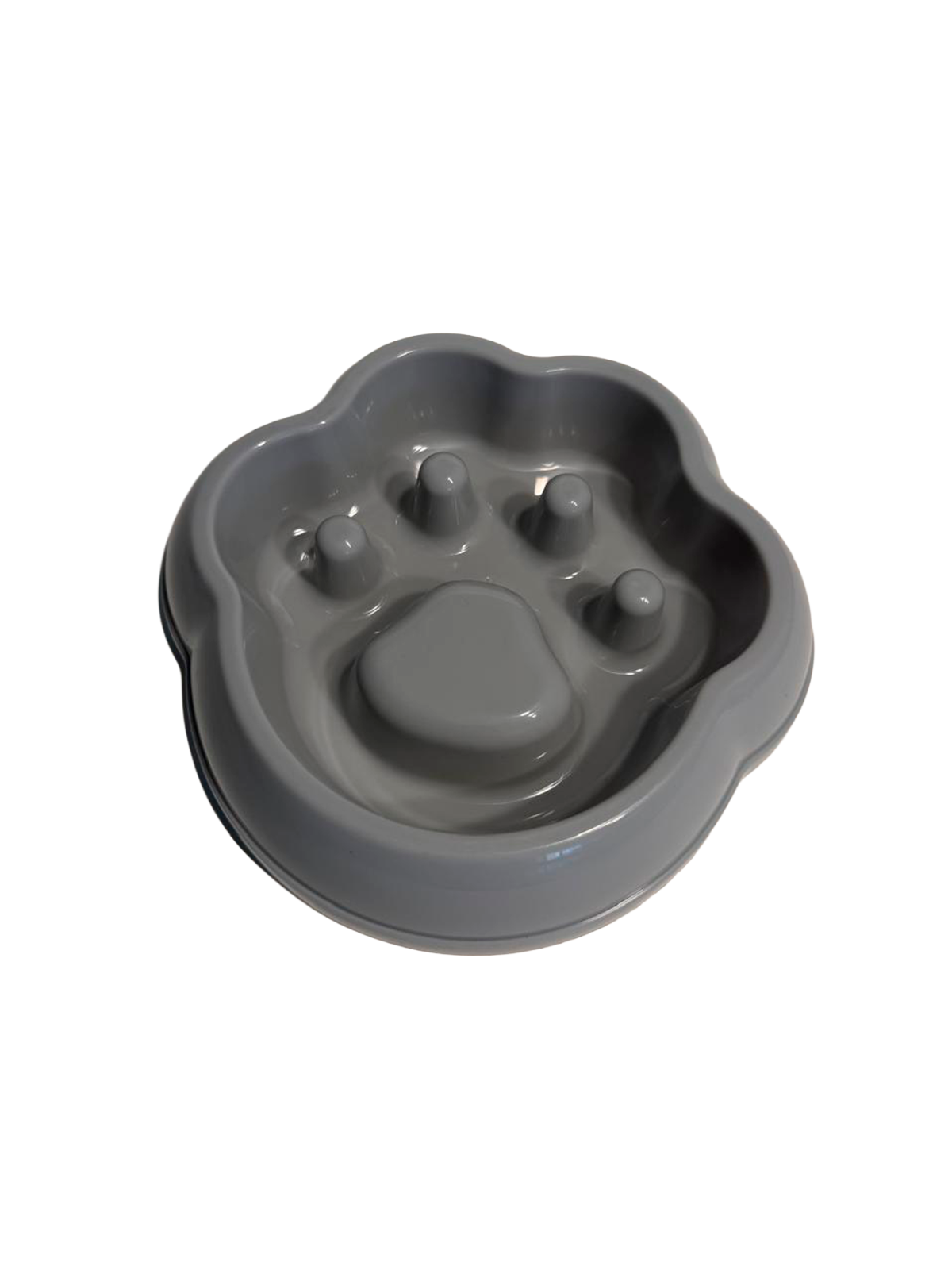 Comedero Antirreflujo Lento con Diseño de Huella en plastico