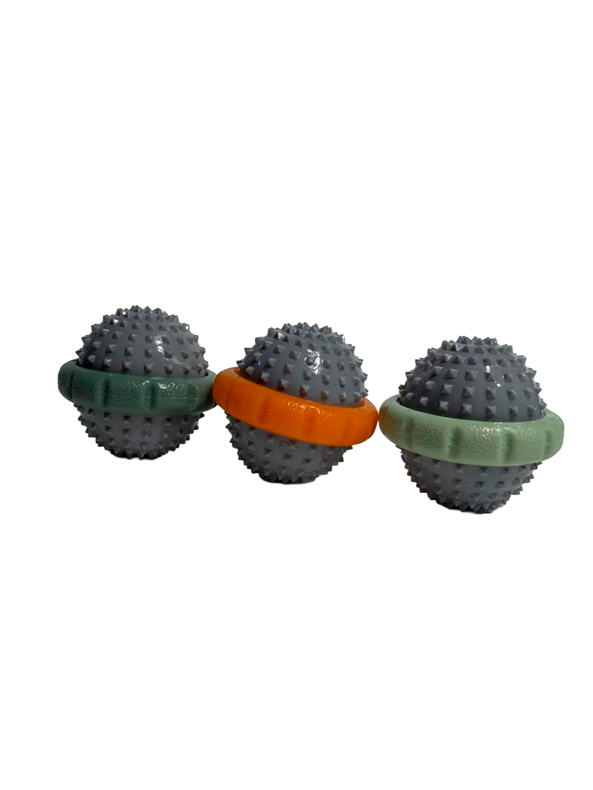 Mini Pelotas "Saturno" Masajeadoras y Dentales - Imagen 2
